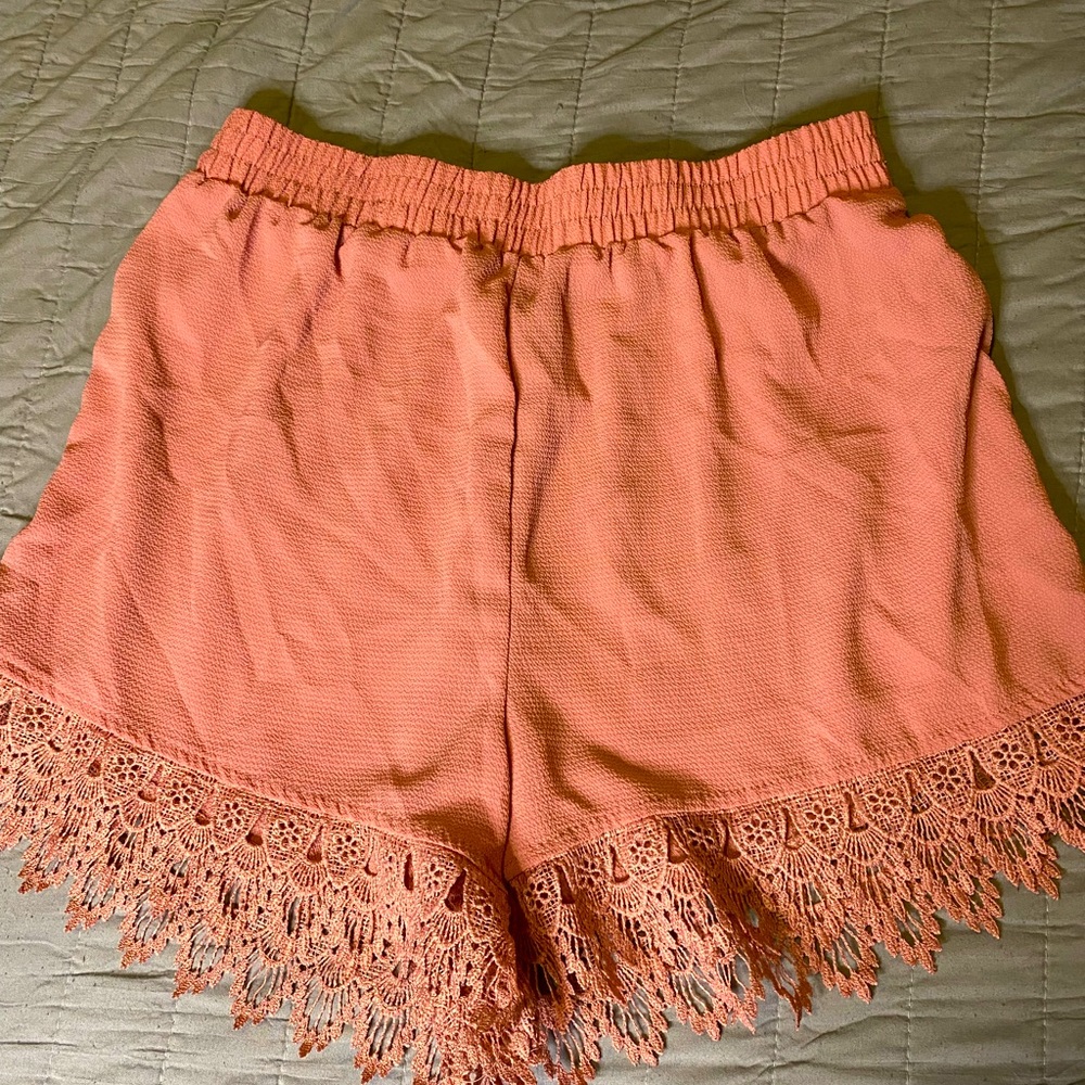 High waisted flowy shorts